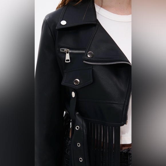 Black Fringe Jacket - Picture 4 of 6